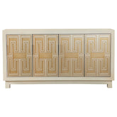 Orleans Furniture - Coaster - Voula 4-door Wood Accent Storage Cabinet White and Gold - 953416